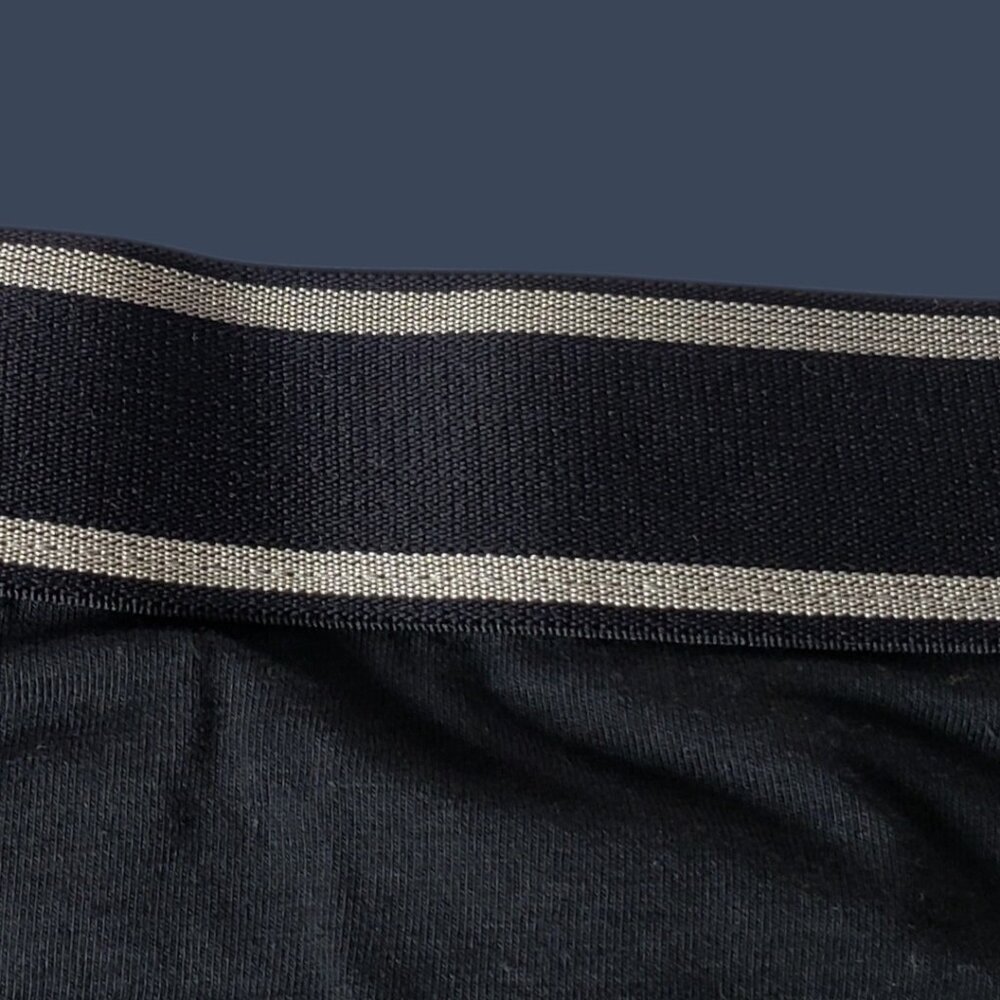 Emporio Armani Mens Modal Briefs  Stylish Logo Waistband Black/Beige Medium - Picture 6 of 9